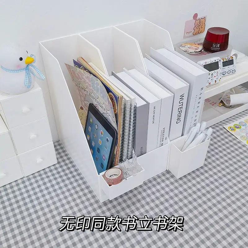 Desktop Storage Box Study Bedroom Stand Table Sorting Storage Book Student Dormitory Desktop Bookshelf