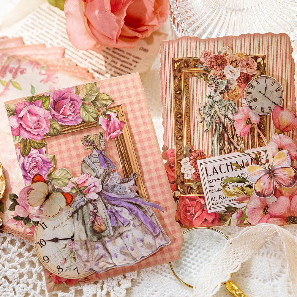 30Pcs/Bag Various Styles Vintage Material Paper Decorative Diary Album DIY Scrapbooking Handmade Background Papers Craft Supply