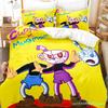 2023 Kawaii Cuphead Mugman Bettwäsche-Set Einzelbett Doppelbett Vollgröße Queen Size King Size Bettwäsche-Sets für Erwachsene Kinder Schlafzimmer Bettbezüge Anime Spiel Bett