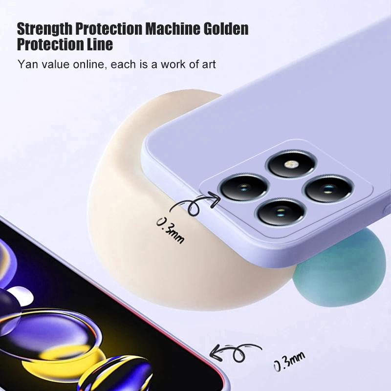 Liquid Silicone Soft Phone Case Cover for Xiaomi 14T / 14T Pro Redmi 14C 4G