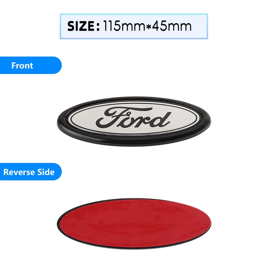 Car Rear Trunk Front Grill Sticker For Ford Grille Emblem Logo Hood Badge Focus Kuga MK7 MAX Fiesta Ranger Mondeo Mustang Escape