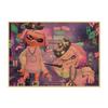 Splatoon Warriors Anime Poster - Retro Kraft Paper Wall Art for Game Rooms & Cafes