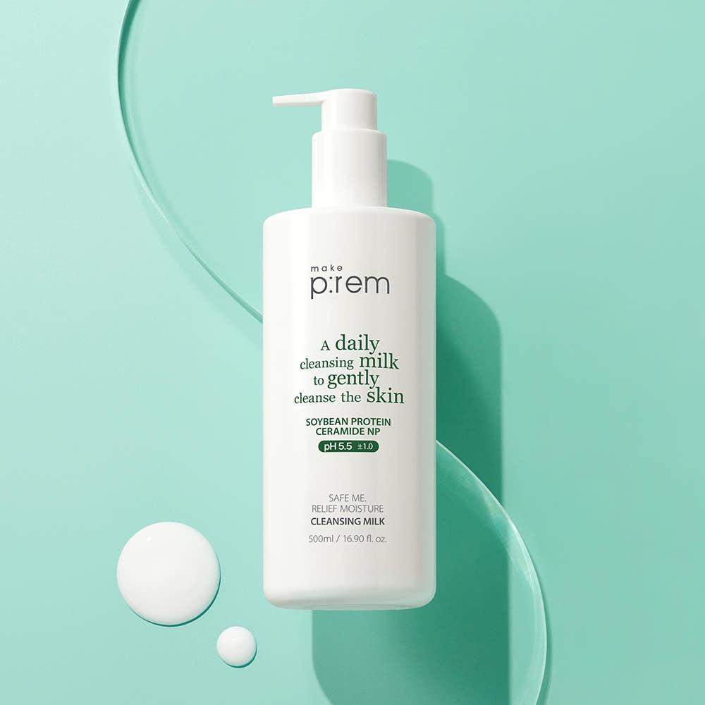 make p:rem Safe Me Relief Moisture Cleansing Milk Gentle Moisturizing Cleanser 500ml