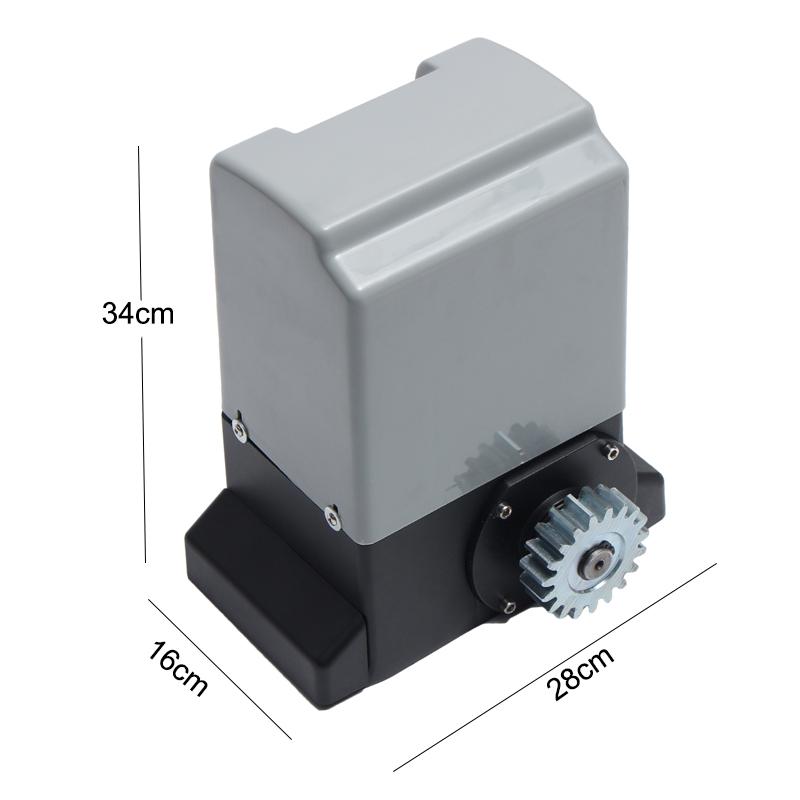 550W 1400rpm Electric Sliding Gate Opener 220V 1000KG Automatic Motor 2 Remote Kit Heavy Duty