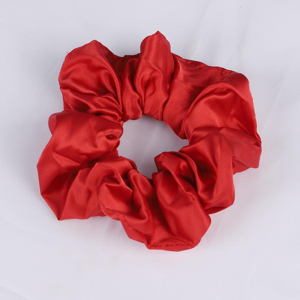 Silk Satin Scrunchies Elastic Hair Bands Women Girls Ponytail Holder Hair Ties Headbands High Quality Hair Accessories Fashion