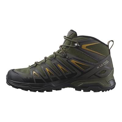 X Ultra Pioneer Mid Cswp Mesh Rutschfest Langlebig Outdoor Funktionale Schuhe Herrenschuhe Grün Gelb 472080