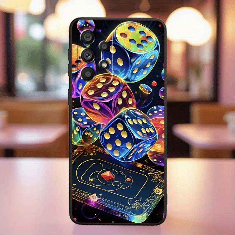 

Креативные узоры игральных карт Чехол Для Samsung A41 A35 A34 A33 A32 A25 A24 A23 A21s A06 A05 A04 A03 Note 10 20 Ultra 5G Черный Galaxy A06