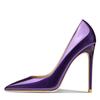New Sexy Cm Pointed Head Shallow Mouth Patent Leather Stiletto Wedding Banquet Large Size Women's Shoes