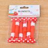 6cm Polka Dot Paper Blowout Whistles for Children's Birthday Party