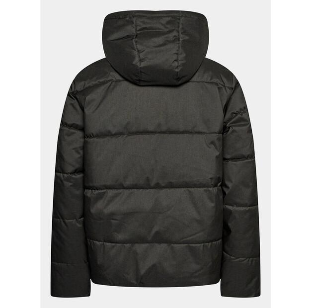 Winter Jacket Solid 21107078, Black, Standard Fit