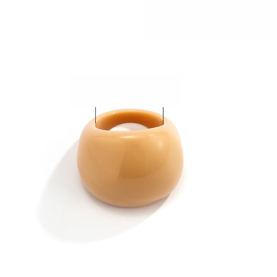 European-American Resin Geometric Ring: Elegant, Versatile Statement Piece for Fashionable Temperament.