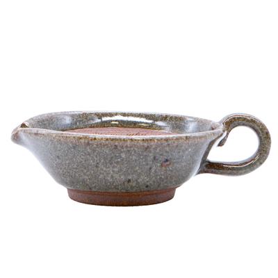 Utsuwa Roan Mino Ware Katoen Approximately 13cm with Made In Product Mortar, Mini, Shallow, Small, Wide, Handle, Gray, Ceramic, Japan, Number