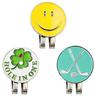 Ikiretmua Golf Magnetic Clip with Hat Clip and Golf Smile Clover Respect for the Aged Day Gift of Marker, Base, Four-Leaf Design, Magnetic, Prize,