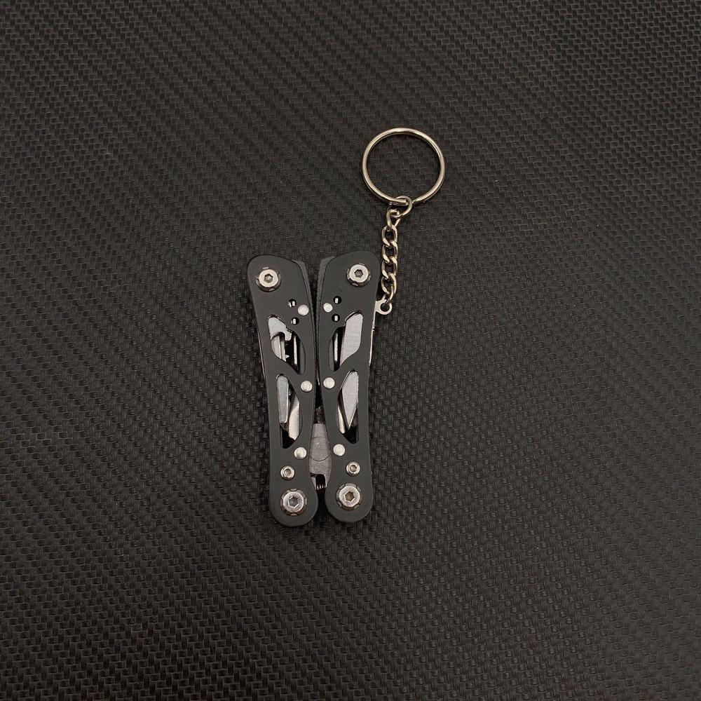 

Міні багатофункціональні щипці Відкритий портативний комбінований інструмент Плоскогубці EDC Складний брелок Кишеньковий інструмент Плоскогубці Ручні інструменти чорний