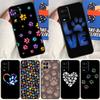 Dog Paw Case For Oppo A96 A76 A16 A74 A94 A54 S A57 A77 A58 A78 A98 A5 A9 A91 A15 A17 A52 A72 Cover