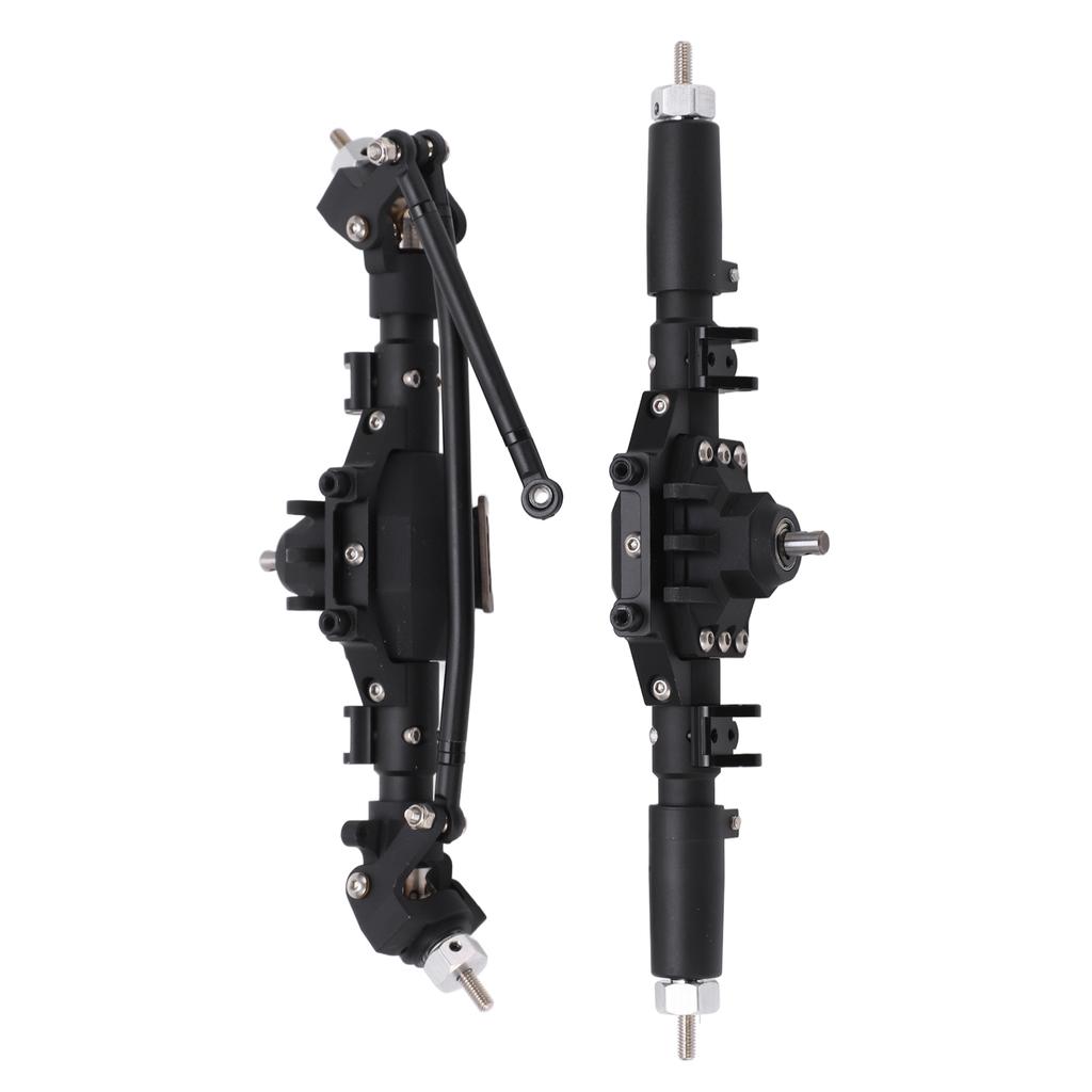 RC Front Rear Axles Complete Set Metal Assembly Kit Axle Drive Shaft for SCX10 II RC Crawler Car