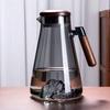 Chinese Style Borosilicate Glass Water Pitcher with Wooden Handle
