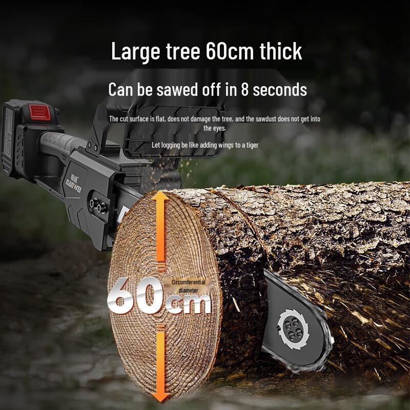 Nanwei 12-inch Cordless Brushless Chainsaw Kit CN plug (adapter included)