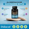 Didacat Glucosamine Chondroitin 1000MG with Collagen & MSM, 120 Capsules Joint Support Supplement