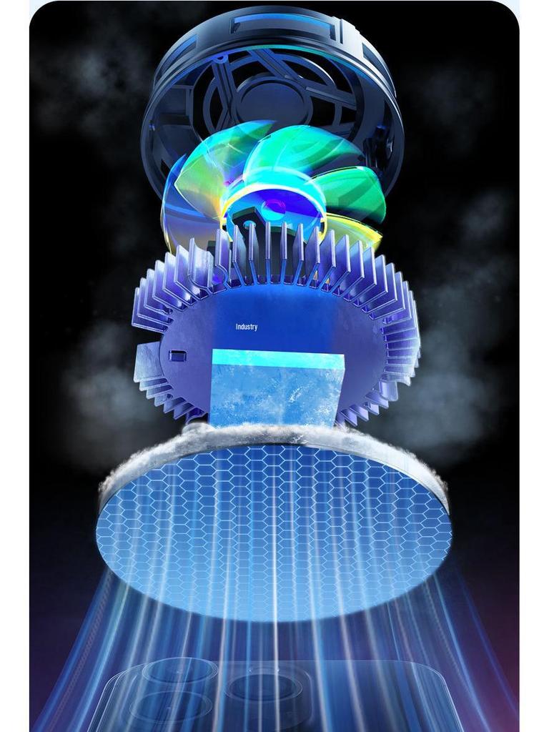 SL17 Gaming Phone Cooler: Semiconductor Suction Clip with Digital Display