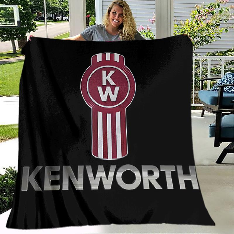 1pc Blanket - Kenworth LOGO Print Design, Lightweight Blanket for Sofa, Bed- Soft &Warm, Gift for All Seasons
