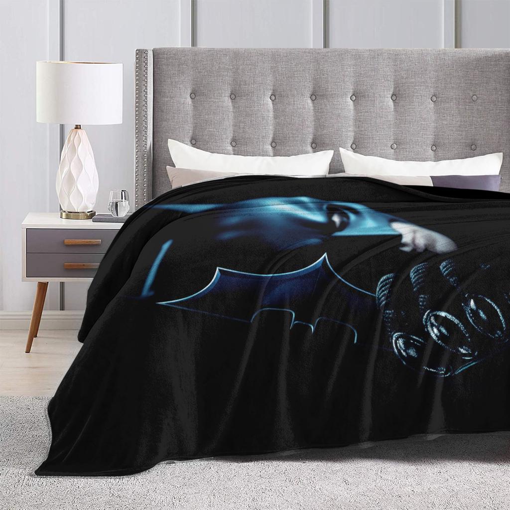 The Dark Knight Blankets Batmans Fuzzy Vintage Breathable Throw Blankets for Home Autumn/Winter,