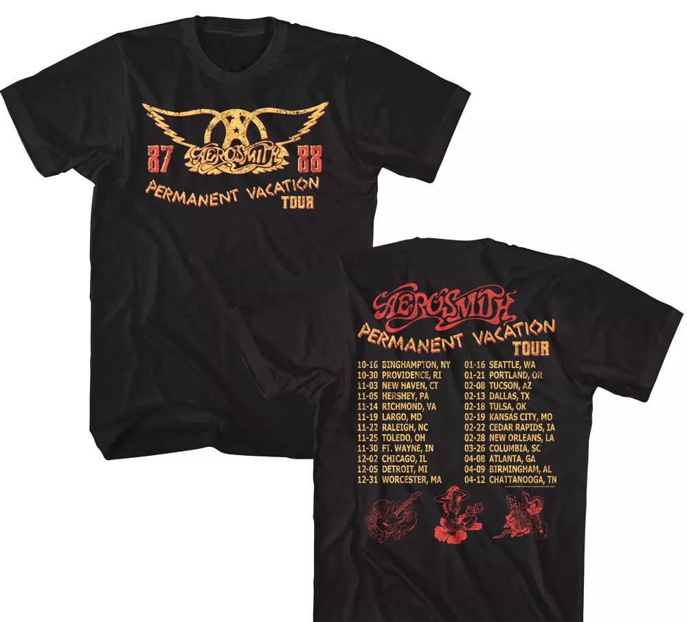 Aerosmith Tour 87-88 Men s Rock Concert Album 2 SIDE CG1069 Unisex T-Shirt XXL 1950₽