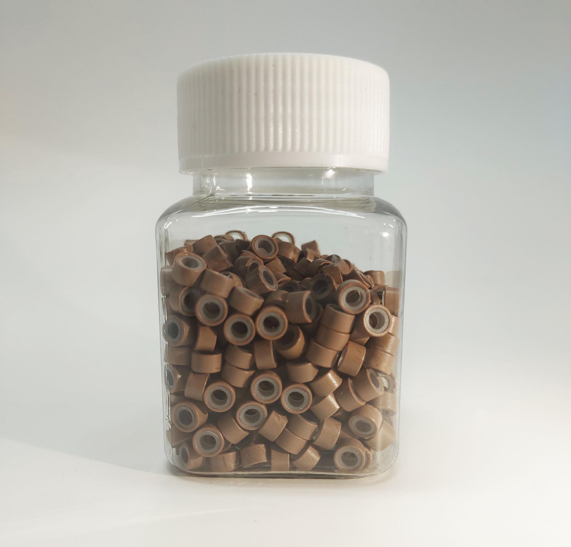 

Бесшовное кольцо для наращивания волос с силиконовой ручкой и золотой проволокой 500 pieces bottled