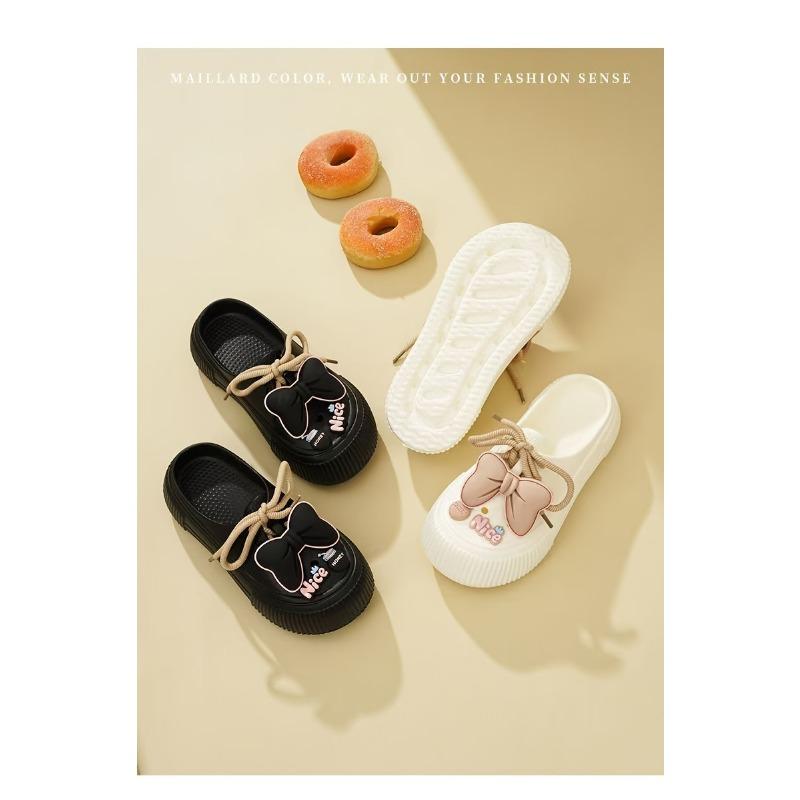 [Comfort EVA Slides] Lightweight & Breathable Women's Bow EVA Slides | Multiple Colors, Height-Boosting Comfort, Durable & Slip-Resistant