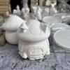1Set 3D Mushroom House Silicone Molds Silicone Mushroom Molds for Epoxy Resin Plaster Concrete Cement Casting