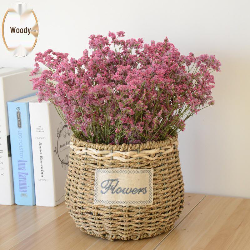 Handcrafted Willow Wicker Flower Basket for Dried Arrangements and Succulents