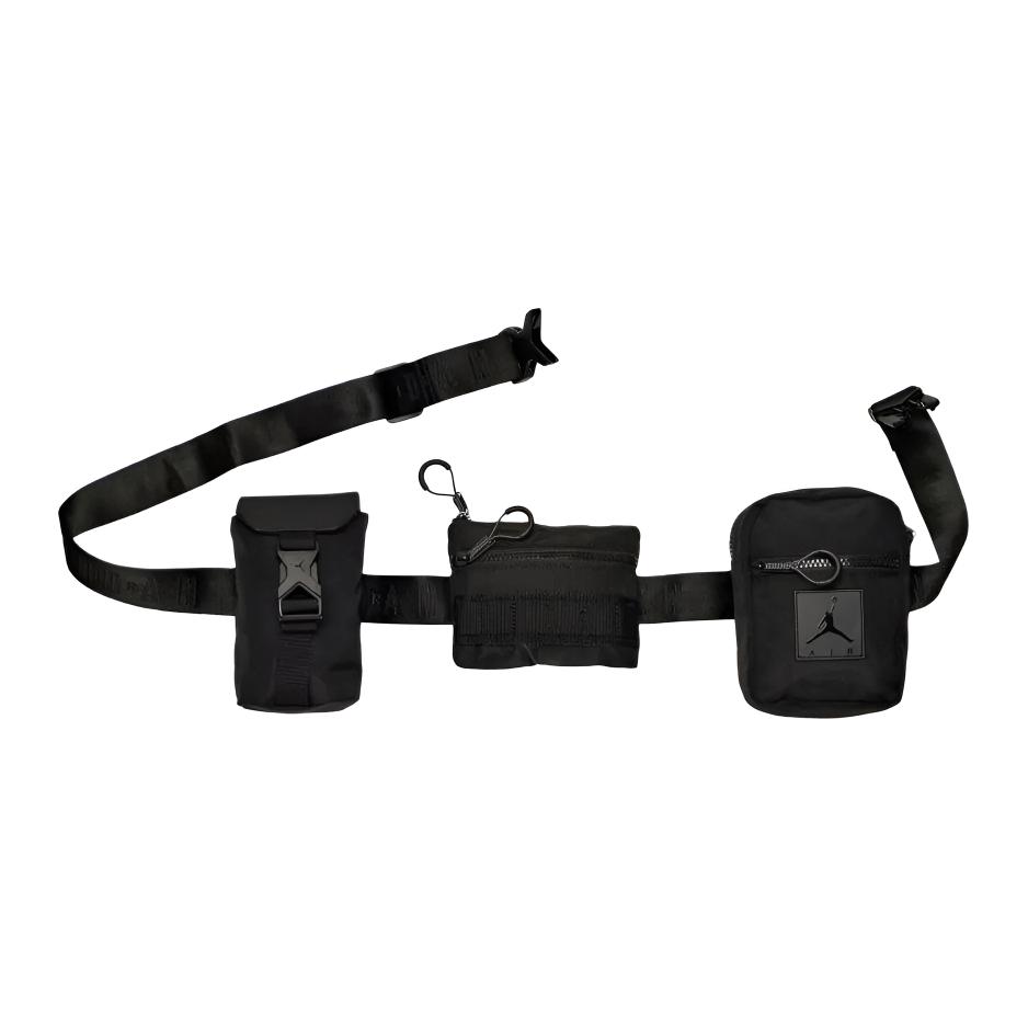 

Jordan Multi Crossbody Belt Bag Tactical PU Waist Bag Unisex Bags Black 9A0363-023 Black