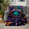 "Enchanted Butterfly Pocket Watch: Timeless Magic in Every Second"Blanket Flannel Throw Blanket for Sofa, Bed, Travel, Camping, Office