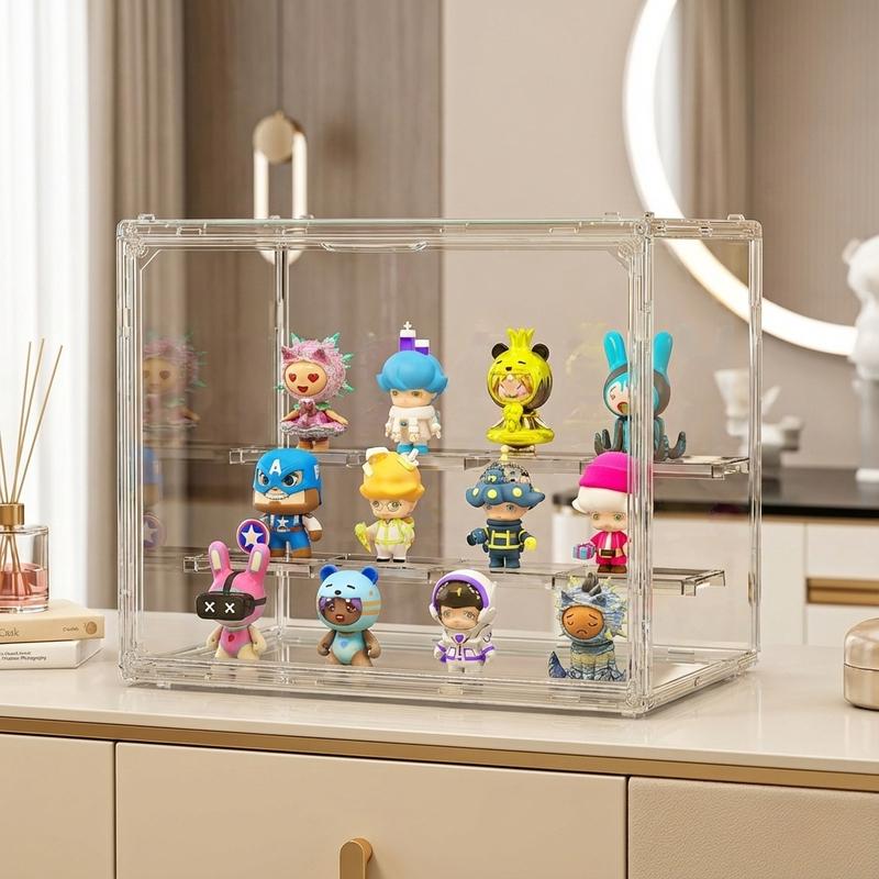 Acrylic Organizer for Collectible Figure and Blind Box Toy Large-Capacity High Definition Transparent Miniature Display Shelves