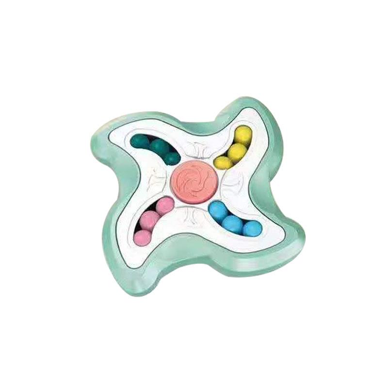 Spin Beans Puzzle Fingertip Rotating Magical Cubes Magic Bean Spinner Toy белый