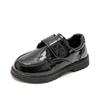 Boys' Spring and Autumn Leather Shoes Fashionable Soft-soled Black Medium and Large Children's Elementary School Campus Performance Shoes
