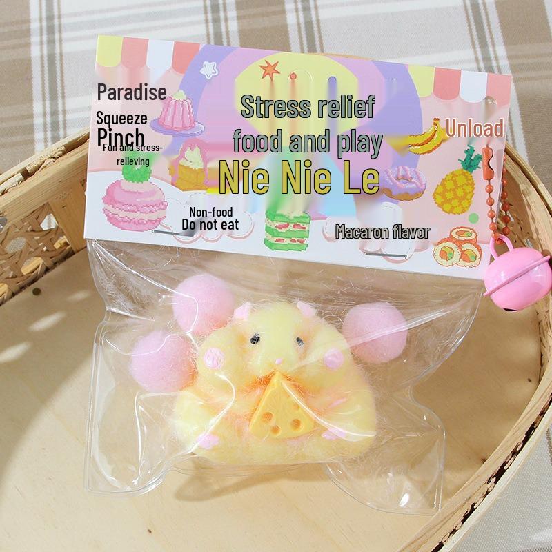 Xiaohongshu Cute Cartoon Hamster Decompression Squeeze Toy for Children