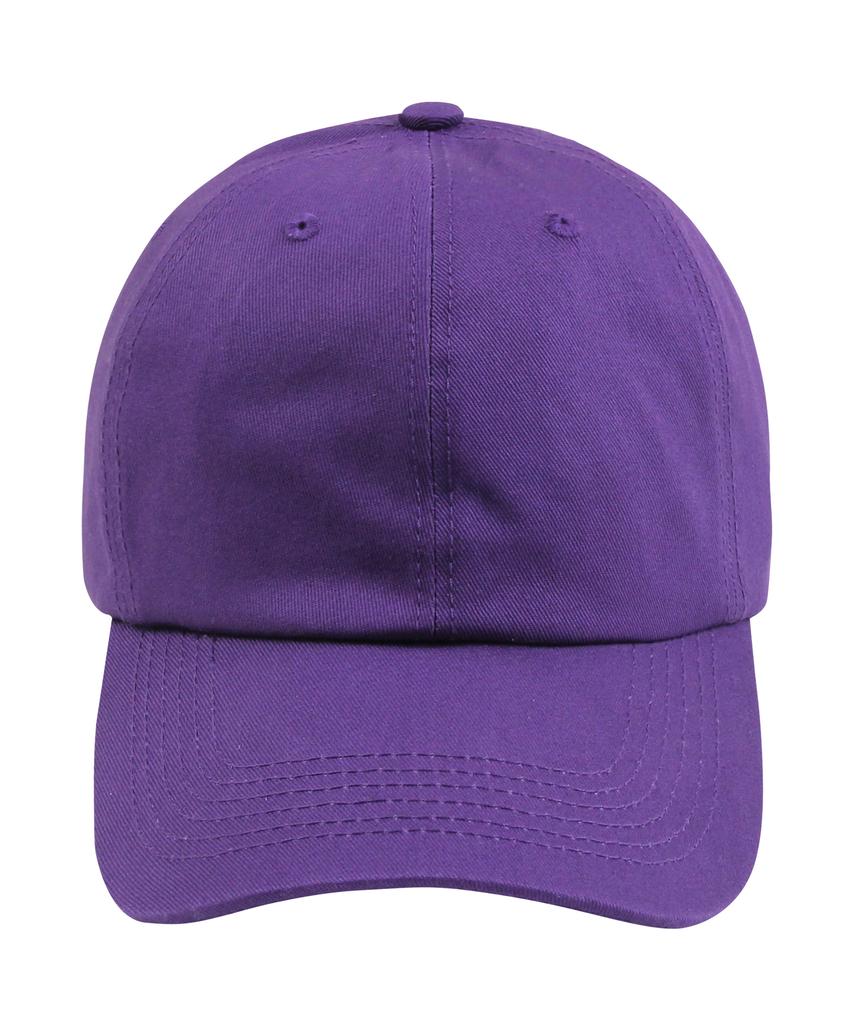 GRAVER [Unisex] Back Small Flower Embroidery Ball Cap_Purple