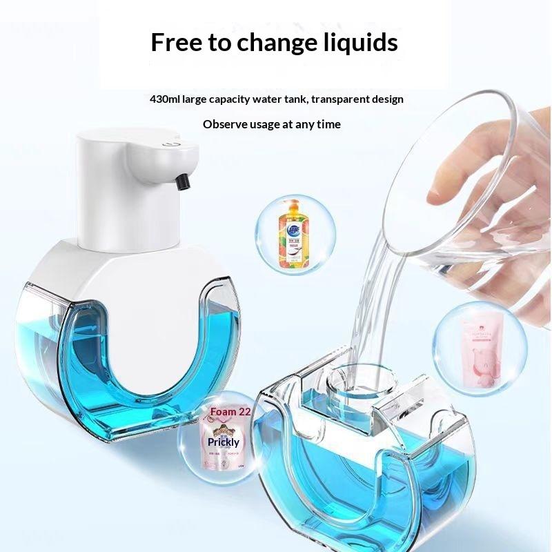 420 ml Smart Sæbedispenser Berøringsfri Bevægelsessensor Håndvaskenhed Vægmonteret Flydende Sæbedispenser Flydende/Skum Model
