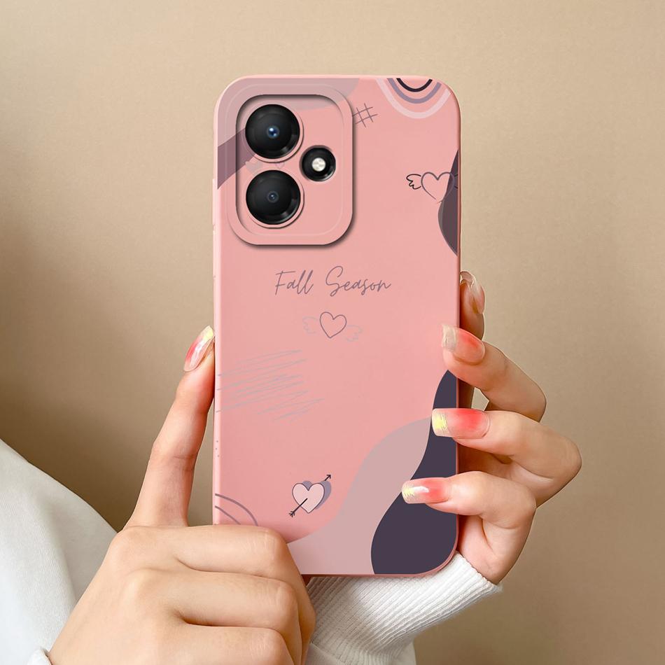 For Infinix Hot 30 Play 30i 4G 5G Phone Case Butterfly Liquid Silicone Camera Protection Back Cover For Infinix Hot30 Funda Capa