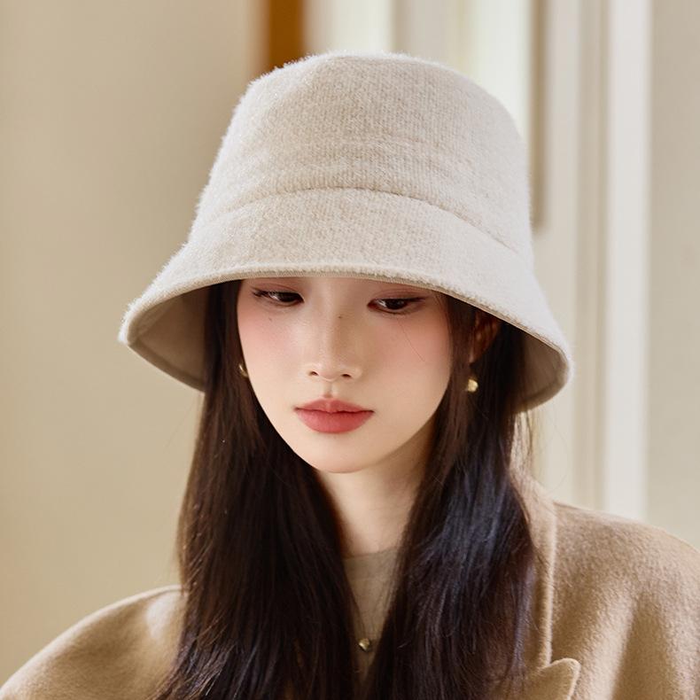 Autumn and Winter Hat Women's Bucket Hat Double-sided Fashion Bucket Hat Basin Hat
