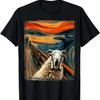 Expressionist Scream Shirt for Sheep Lovers _ Artistic Sheep T-Shirt
