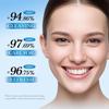 Vitamin C whitening toothpaste freshens breath and whitens teeth.