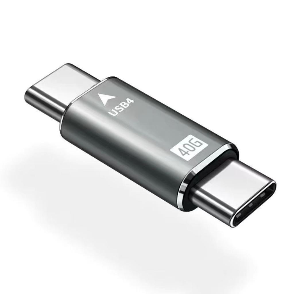 NNBILI USB4.0 40Gbps USB C OTG Adapter PD 100W Type C Male to Type C Male Fast Charging 3.1 Type C 10Gbps Converter Data Adapter 3