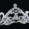 Fashionable Silver Bridal Tiaras with Rhinestones Adjustable Queen Crowns Portable for Prom and Stage Performances