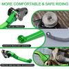 Motorcycle Brake Clutch Lever Pivot Levers Set Adjustable CNC for KX250F KX450F 2013-2018 KX250 2019-2020 Dirt Bike Green