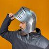 Dark Soul Unisex Warrior Steel Helmet Elegant Medieval Armor for LARP, Cosplay Reenactments Handcrafted