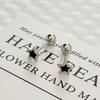 Versatile Black Star Stud Earrings for Women