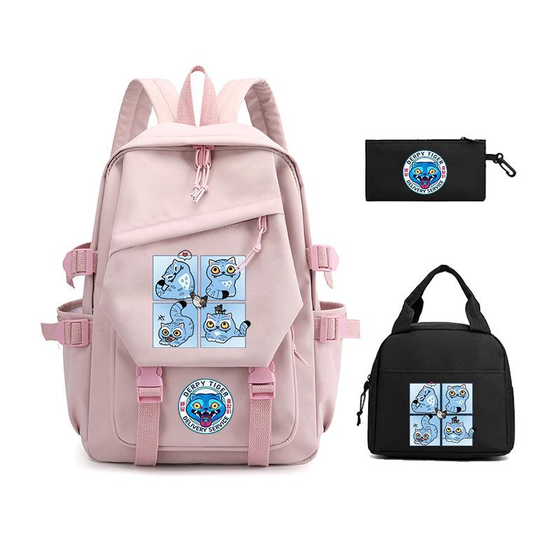 Demon Hunter Girl Group has the same peripheral cartoon printing children's backpack lightweight primary and secondary school schoolbag