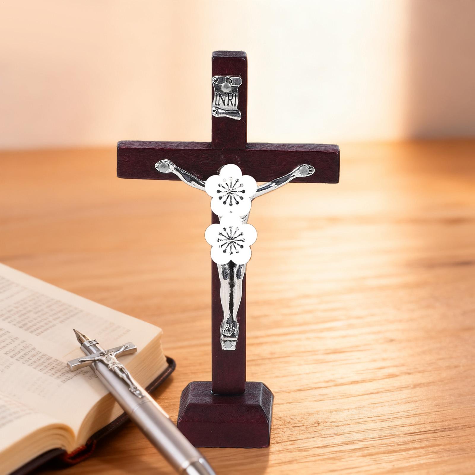 Пасхальный крест Декор Деревянный Настольное украшение Деревянный крест Пасхальное украшение Для прикроватной тумбочки Рабочего стола Фермерский Стиль Вечеринка Сад Двор Свадьба CHINA